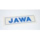 STICKER - JAWA - RECTANGLE - (BLUE JAWA ON TRANSPARENT BACKGROUND)